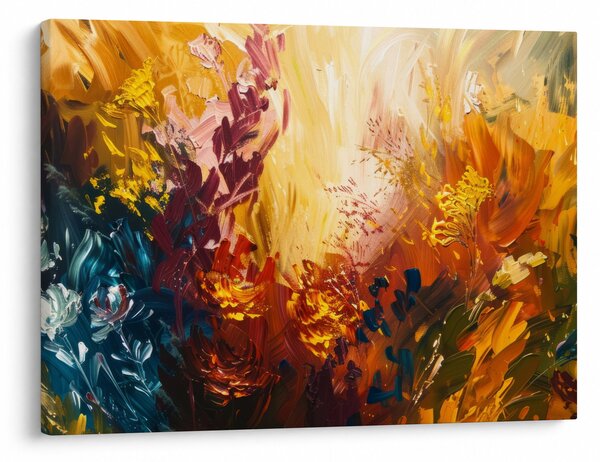 Obraz - Abstraktní malba květin (70x50 cm)