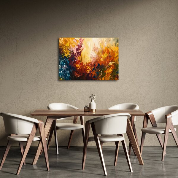 Obraz - Abstraktní malba květin (70x50 cm)