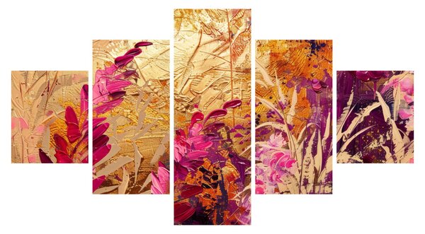 Obraz - Abstraktní malba květin II. (125x70 cm)