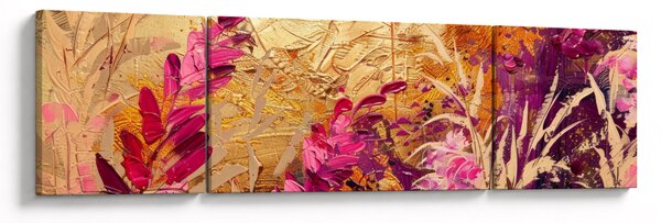 Obraz - Abstraktní malba květin II. (170x50 cm)