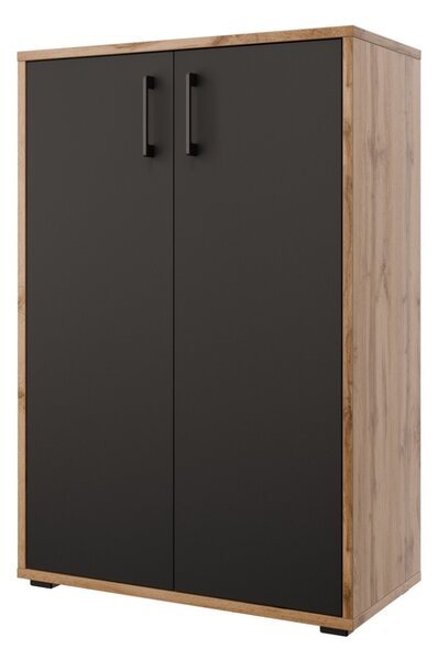 Skříňka NEJBY GIANNI PREMIUM typ 1, korpus: dub wotan, dvířka: antracit