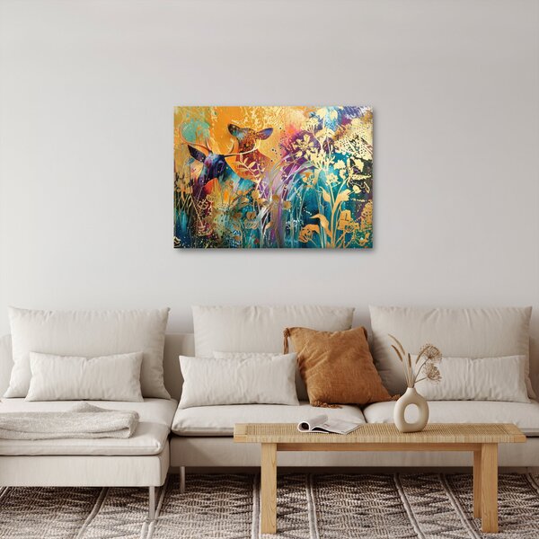 Obraz - Abstraktní malba přírody (70x50 cm)