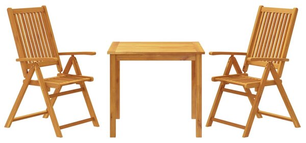 3dílný zahradní jídelní set 85x85x74 cm masivní akáciové dřevo 3295260