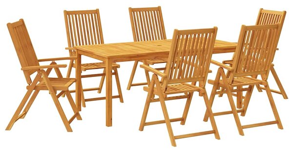 7dílný zahradní jídelní set 180x90x75 cm masivní akáciové dřevo 3295258