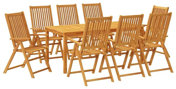 9dílný zahradní jídelní set 180x90x75 cm masivní akáciové dřevo 3295259