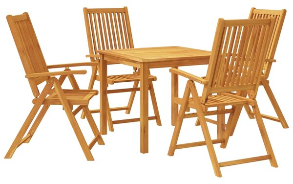 5dílný zahradní jídelní set 85x85x74 cm masivní akáciové dřevo 3295261