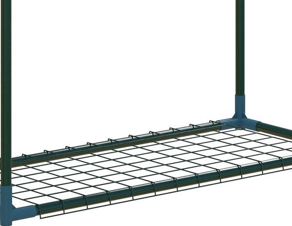 Outsunny Rostlinný stojan 2-pack, stojan na rostliny se 4 úrovněmi, květinový stojan, regál na květiny pro balkon, zahradu, skleník, ocel, zelený, 70