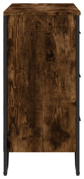 Komoda kouřový dub 91 x 35,5 x 74,5 cm kompozitní dřevo 3295304