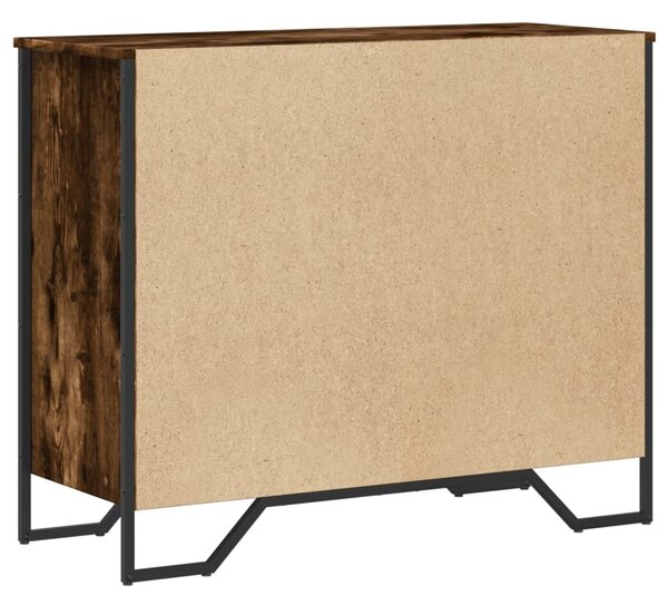 Komoda kouřový dub 91 x 35,5 x 74,5 cm kompozitní dřevo 3295304