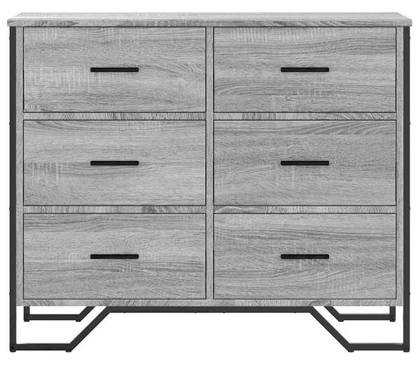 Komoda šedá sonoma 91 x 35,5 x 74,5 cm kompozitní dřevo 3295305