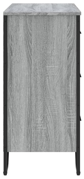 Komoda šedá sonoma 91 x 35,5 x 74,5 cm kompozitní dřevo 3295305