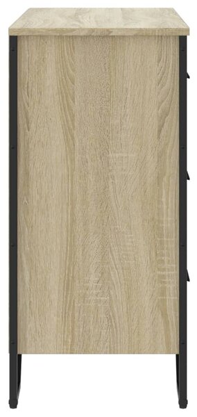 Komoda dub sonoma 91 x 35,5 x 74,5 cm kompozitní dřevo 3295303