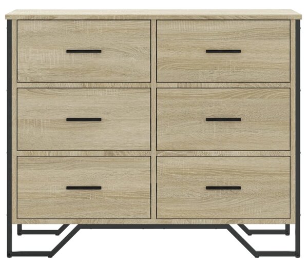 Komoda dub sonoma 91 x 35,5 x 74,5 cm kompozitní dřevo 3295303