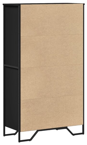 Highboard černý 79,5 x 35,5 x 137,5 cm kompozitní dřevo 3295307