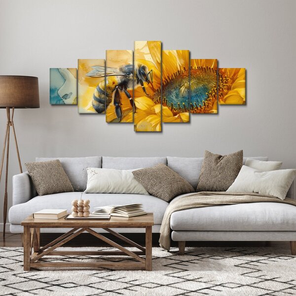 Obraz - Včelka, akvarel (210x100 cm)