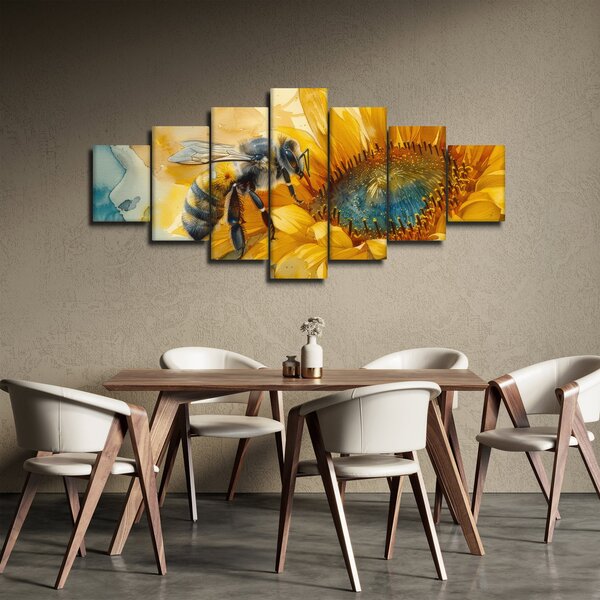Obraz - Včelka, akvarel (210x100 cm)