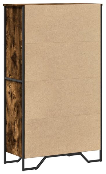 Highboard kouřový dub 79,5 x 35,5 x 137,5 cm kompozitní dřevo 3295309