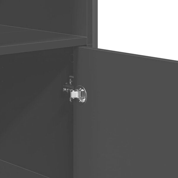 Highboard černý 79,5 x 35,5 x 137,5 cm kompozitní dřevo 3295307