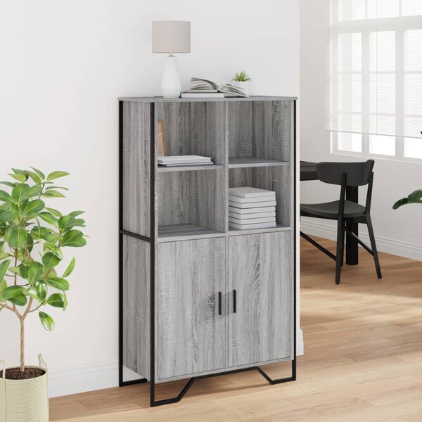 Highboard šedý sonoma 79,5 x 35,5 x 137,5 cm kompozitní dřevo 3295310