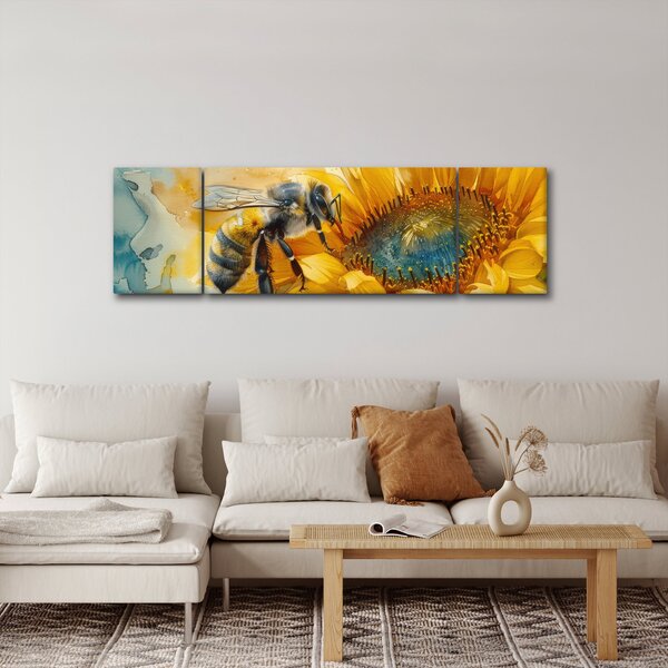 Obraz - Včelka, akvarel (170x50 cm)