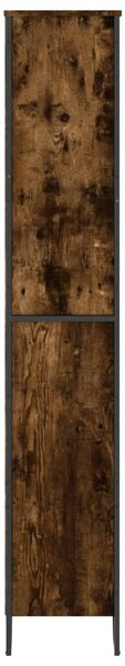Knihovna kouřový dub 80 x 31 x 169 cm kompozitní dřevo 3295314