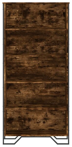 Knihovna kouřový dub 80 x 31 x 169 cm kompozitní dřevo 3295314