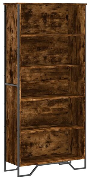Knihovna kouřový dub 80 x 31 x 169 cm kompozitní dřevo 3295314