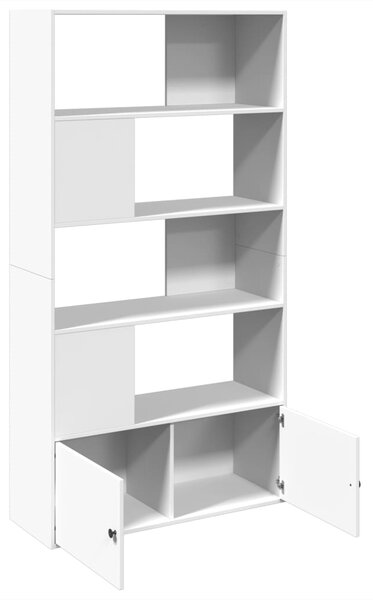 Knihovna bílá 100 x 36 x 189 cm kompozitní dřevo 3295324