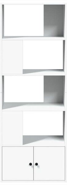 Knihovna bílá 70 x 36 x 189 cm kompozitní dřevo 3295317