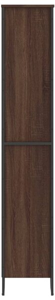 Knihovna hnědý dub 80 x 31 x 169 cm kompozitní dřevo 3295316