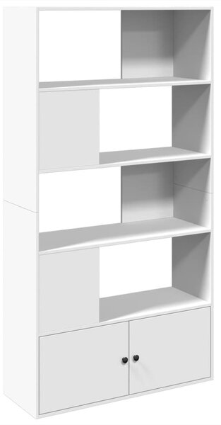 Knihovna bílá 100 x 36 x 189 cm kompozitní dřevo 3295324