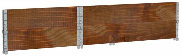Zahradní truhlík hnědý 120 x 80 cm masivní borové dřevo 3295386