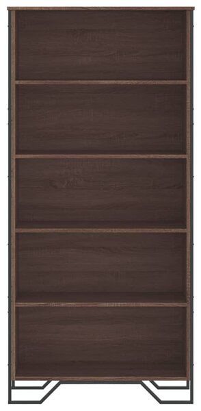 Knihovna hnědý dub 80 x 31 x 169 cm kompozitní dřevo 3295316
