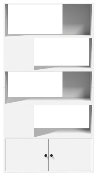 Knihovna bílá 100 x 36 x 189 cm kompozitní dřevo 3295324