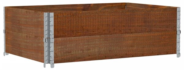Zahradní truhlík hnědý 120 x 80 cm masivní borové dřevo 3295386