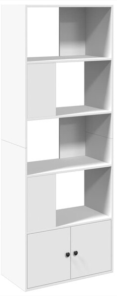 Knihovna bílá 70 x 36 x 189 cm kompozitní dřevo 3295317