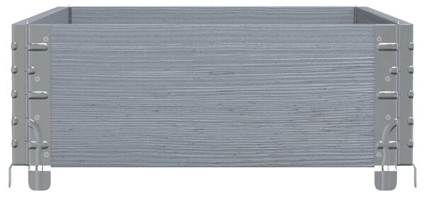 Zahradní truhlík šedý 100 x 50 cm masivní borové dřevo 3295389