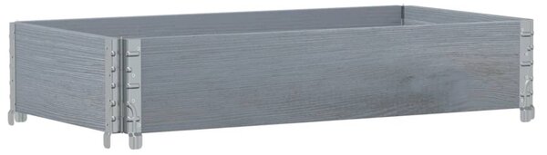 Zahradní truhlík šedý 100 x 50 cm masivní borové dřevo 3295389