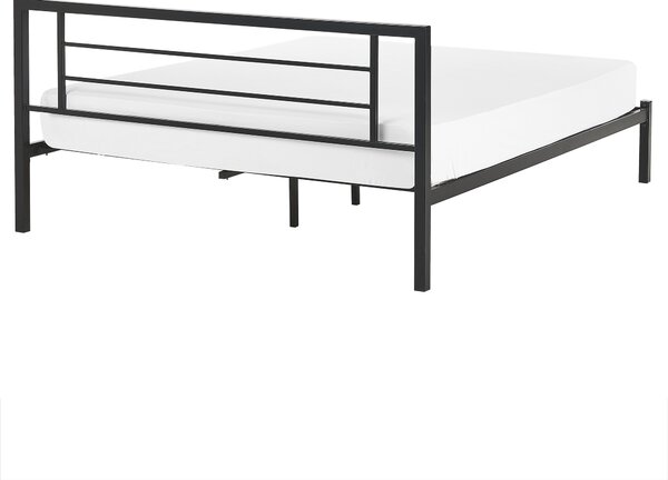 Postel Kov CUSSET 160 x 200 cm Černá