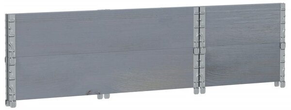 Zahradní truhlík šedý 100 x 50 cm masivní borové dřevo 3295393