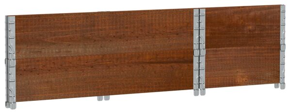 Zahradní truhlík hnědý 100 x 50 cm masivní borové dřevo 3295394