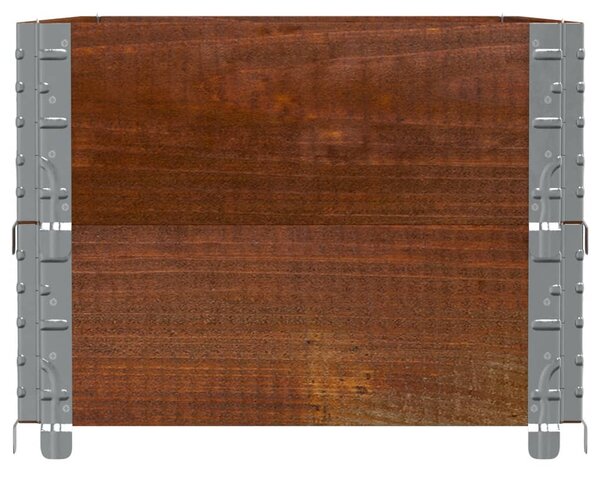 Zahradní truhlík hnědý 100 x 50 cm masivní borové dřevo 3295394