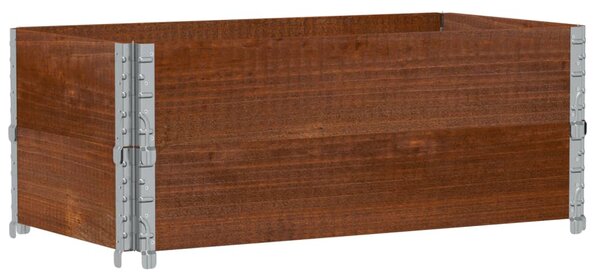 Zahradní truhlík hnědý 100 x 50 cm masivní borové dřevo 3295394