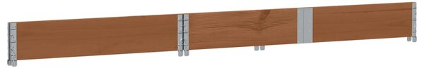 Zahradní truhlík hnědý 150x50 cm masivní borové dřevo 3295406