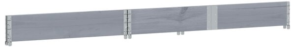 Zahradní truhlík šedý 150x50 cm masivní borové dřevo 3295405