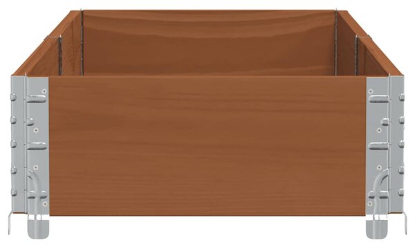 Zahradní truhlík hnědý 150x50 cm masivní borové dřevo 3295406