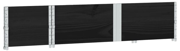 Zahradní truhlík černý 150x50 cm masivní borové dřevo 3295408