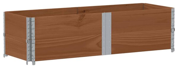 Zahradní truhlík hnědý 150x50 cm masivní borové dřevo 3295410