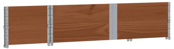 Zahradní truhlík hnědý 150x50 cm masivní borové dřevo 3295410