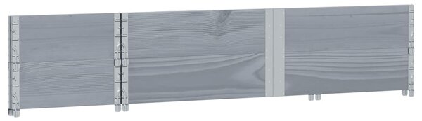 Zahradní truhlík šedý 150x50 cm masivní borové dřevo 3295409